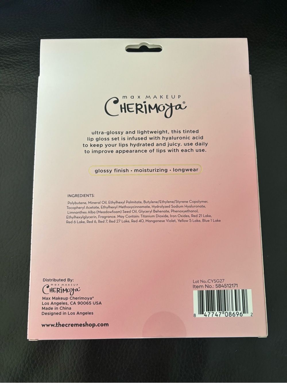 Cherimoya Lip Oil Trio (buy now) - Picture 3 of 3